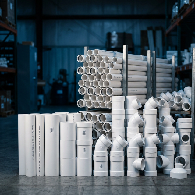 PVC polymer raw material — pipes and construction